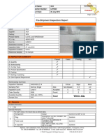 Sample Report - Pre-Shipment Inspection