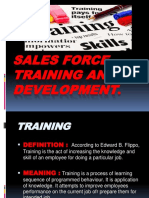 Sales Force Training and Development