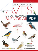 Lista Actualizada de Las Aves de La Provincia de Bsas