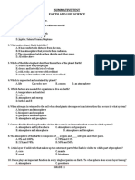 Assessment Earth and Life Science