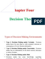 Chapter Four: Decision Theory