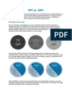 PPI vs. DPI:: PPI (Pixels Per Inch)