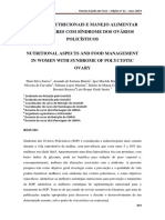 ASPECTOS NUTRICIONAIS E MANEJO ALIMENTAR EM MULHERES COM SÍNDROME DOS OVÁRIOS POLICÍSTICOS - 649 - A - 670