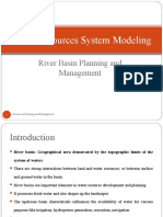 Water Resources System Modeling: River Basin Planning and Management