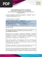 Guia de Actividades y Rúbrica de Evaluación - Unidad 3 - Paso 4 - Enseñar Matemática Con TIC