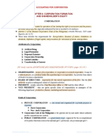 Chapter 6: Corporation Formation and Shareholder'S Equity