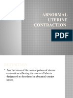 Abnormal Uterine Contraction