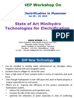 The NEP Workshop On: State of Art Minihydro Technologies For Electrification