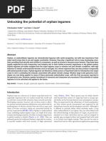 Unlocking The Potential of Orphan Legumes: Christopher Cullis and Karl J. Kunert