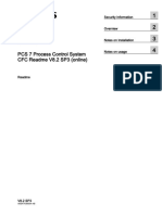 Simatic PCS 7 Process Control System CFC Readme V8.2 SP3 (Online)