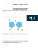 Enlace Metálico - Propiedades, Cómo Se Forma y Ejemplos