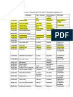 Calendario Máquina para El Sector Agropecuario Umata 2021