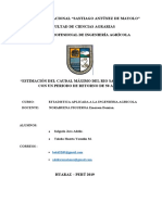 Estimación de Caudal Maximo Del Rio Santa - Salgado Jara Adeliz - Toledo Huerta Yosselin