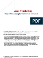 Services Marketing: Chapter 4 Developing Service Products and Brands