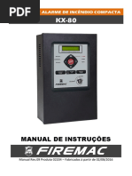 Firemac Manual Central de Alarme de Incêndio KX 80