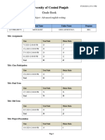 University of Central Punjab: Grade Book