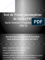 Test de Frases Incompletas de Sacks (FIS)