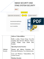 Database Security and Operating System Security: Prof SK