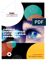 3.2 Circulo Hermeneutico y La Epistemologia Fenomenologica