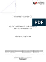 Politica de Comisiones Acciones y Valores 2021 PDF