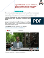 Tutorial Insertar Subtítulos en YouTube, A Un Video y Crear Subs