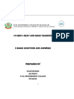 HMT 2 Mark Question and Answer