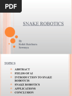 Snake Robotics: by Rohit Raichura Sowmya