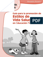 Promoción Estilos de Vida Saludable Educación Primaria