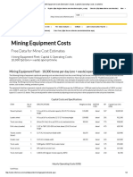 Mine Mill Equipment Costs Estimator S Guide Capital Operating Costs CostMine PDF