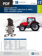 Engine Parts For Zetor Tractors 1005 Euro 3, 4001, 7501 and 8001 Series