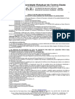 Edital 015 2021 Processo Seletivo Da Unicentro