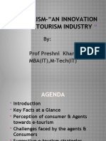 E-Tourism-"An Innovation in Tourism Industry: By: Prof Preshni Khare MBA (IT), M-Tech (IT)