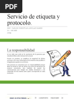 Servicio de Etiqueta y Protocolo