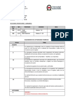 Calendario de Actividades BIOL186 - II SEM 2019