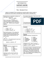 Math Standard Form Notes