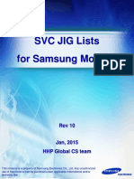 SVC JIG Lists For Samsung Mobiles - Rev10