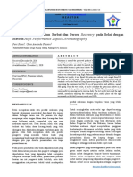 Penentuan Kadar Kalium Sorbat Dan Persen Recovery Pada Selai Dengan Metoda High Performance Liquid Chromatography