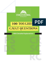 100 Toughest Official GMAT Questions