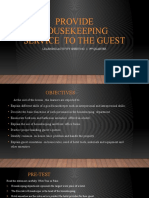 Provide Housekeeping Service To The Guest: Learning Activity Sheet No. 2-3 Quarter