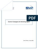 Examen Compagnes de Marketing Digital