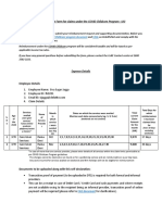 Self-Declaration Form For Claims Under The COVID Childcare Program - USI