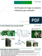 Verificação de Fulga Sistema Hidraulico Giro Do Elevador