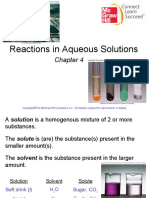 Chapter 4 Reactions in Aqueous Solution