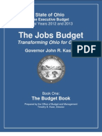 Ohio 2012-13 Budget Book One: The Budget Blue Book