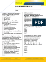 Tarea Académica Del 19 Al 23 de Abril, 4°a3 Matemática