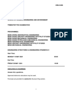 Engineering Structures and Engineering Dynamics E1 Exam For 2021 Final Updated 7.5.21