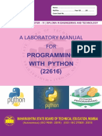 Programming With Python Lab Manual