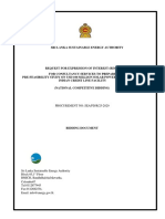 Bid Document For Consultancy Service To Prepare Pre Feasibility Study On Usd 100 Million Solar Power Project