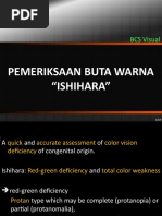 Pemeriksaan Buta Warna "Ishihara": BCS Visual