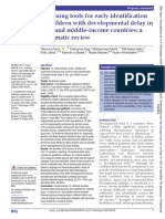 Screening Tools For Early Identification of Children With Developmental Delay in Low-And Middle - Income Countries: A Systematic Review